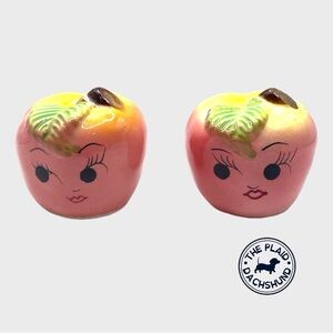 Vintage Anthropomorphic Apple Shakers